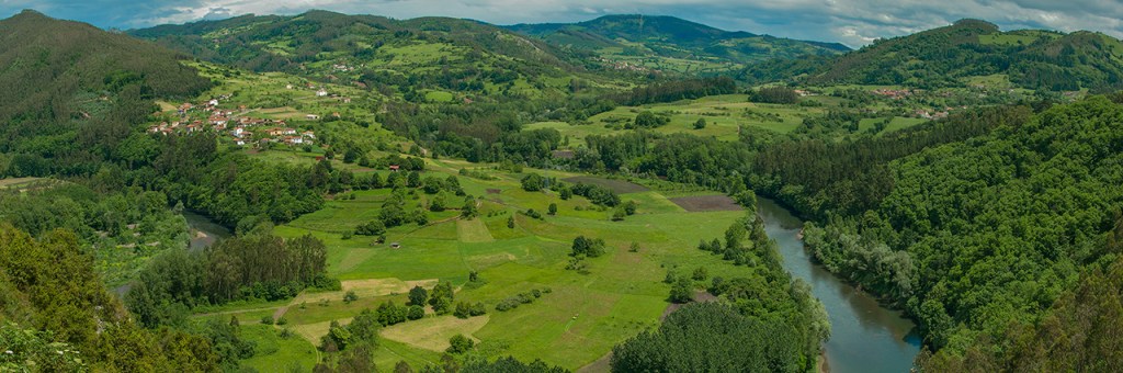 Panorámica Candamo rio Nalón - Juanjo Arrojo